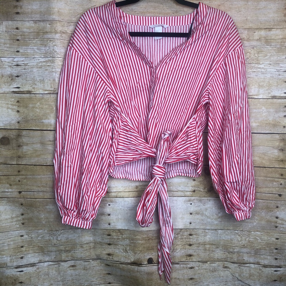 H&M striped crop top 🛍